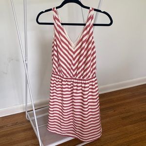 LOFT Stripe V Neck Dress Size XS